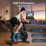 S26 Exercise Bike with Dumbbell Rack & HD Screen